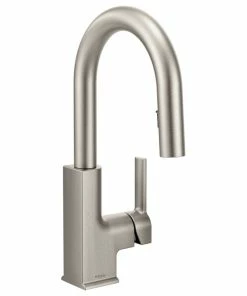 Brand new 🎁 Moen Sto 1-Handle High Arc Pulldown Bar Faucet, Spot Resist Stainless 😀