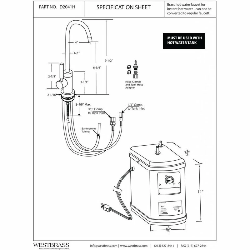 Best reviews of β€οΈ Westbrass Premium Contemporary 9" Hot Water Dispenser And Tank In Polished Chrome π 4 Best reviews of β€οΈ Westbrass Premium Contemporary 9" Hot Water Dispenser And Tank In Polished Chrome π - Image 2