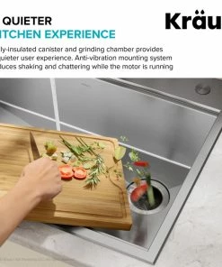 Budget 🎁 Kraus USA, Inc. WasteMate Continuous Feed Garbage Disposal With 3/4 HP Motor For Kitchen Sink 🤩 -Moen - shop b621bb7300eb3495 5739 w800 h800 b0 p0