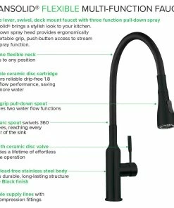 Brand new π Transolid Kitchen/Laundry Faucet With Dual Spray And Flex Neck, Matte Black π 16 Brand new π Transolid Kitchen/Laundry Faucet With Dual Spray And Flex Neck, Matte Black π -Moen - shop be21193300bf8b56 9019 w800 h800 b1 p0