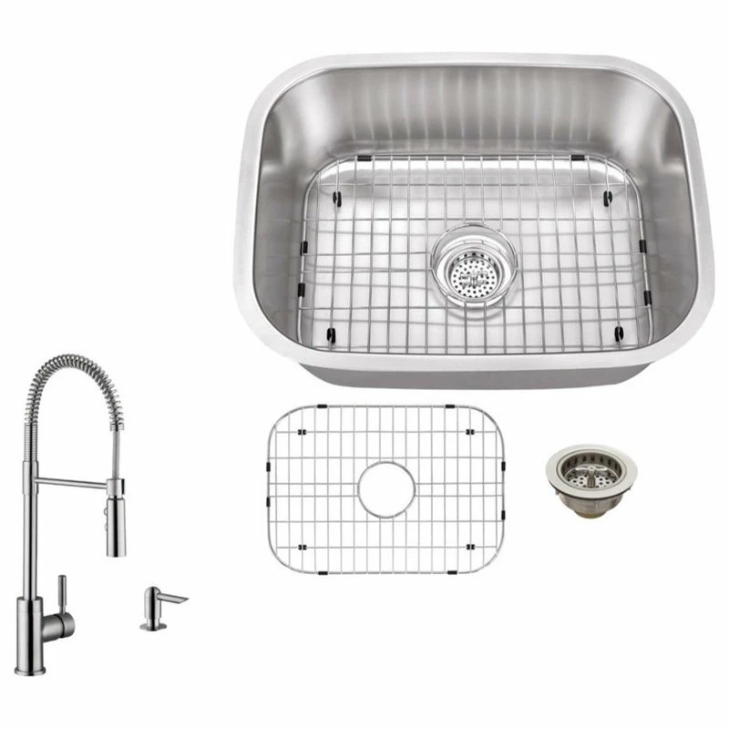 Top 10 π Magnus 18-Gauge Single Bowl Bar Sink, Pull Out Kitchen Faucet And Soap Dispenser π 3 Top 10 π Magnus 18-Gauge Single Bowl Bar Sink, Pull Out Kitchen Faucet And Soap Dispenser π