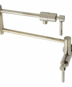 Best Pirce ✔️ Kingston Brass KS4106DL Concord Wall Mount Pot Filler, Polished Nickel 🛒
