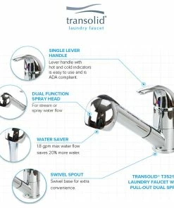 Best deal 🔔 Transolid Laundry Faucet With Pull-Out Spray, Polished Chrome 🔔 -Moen - shop cad1d0c20e4567d5 5263 w800 h800 b1 p0