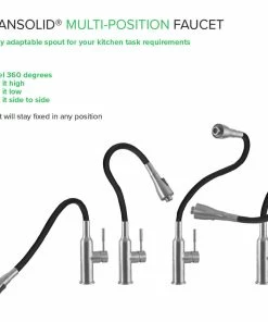 Hot Sale 😀 Transolid Kitchen/Laundry Faucet With Dual Spray And Flex Neck, Brushed Nickel/B 💯 -Moen - shop dd015ede00bf8b58 8968 w800 h800 b1 p0