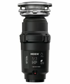 Discount π― Moen GT33C GT Series 1/3 HP Continuous Garbage Disposal - Black π