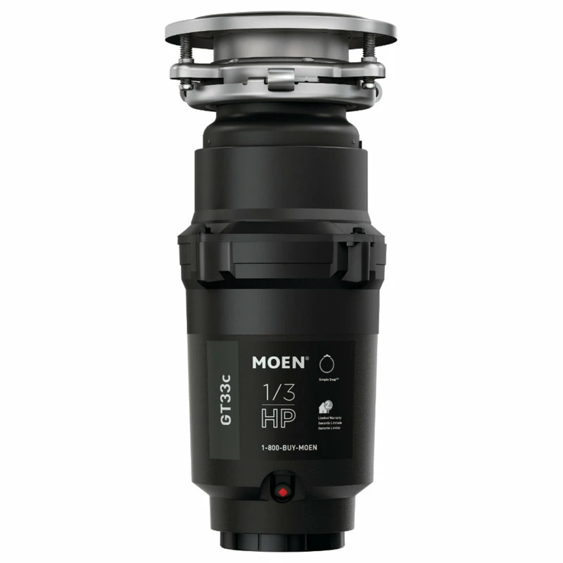 Discount 💯 Moen GT33C GT Series 1/3 HP Continuous Garbage Disposal - Black 🎁 3 Discount 💯 Moen GT33C GT Series 1/3 HP Continuous Garbage Disposal - Black 🎁