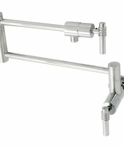 Best reviews of 𧨠Kingston Brass KS4101ML Milano Wall Mount Pot Filler, Polished Chrome π