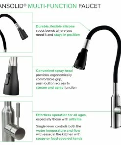 New ❤️ Transolid Kitchen/Laundry Faucet With Dual Spray And Flex Neck, Brushed Nickel/ 🧨 -Moen - shop f1c1f9cd00bf8b5a 9256 w800 h800 b1 p0