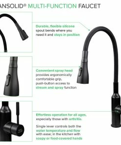 Brand new π Transolid Kitchen/Laundry Faucet With Dual Spray And Flex Neck, Matte Black π 17 Brand new π Transolid Kitchen/Laundry Faucet With Dual Spray And Flex Neck, Matte Black π -Moen - shop f3512df500bf8b57 9019 w800 h800 b1 p0