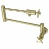 Buy 🥰 Kingston Brass KS4107DX Concord Wall Mount Pot Filler, Brushed Brass 🔥 -Moen - shop f6214801013a5788 0435 w800 h800 b1 p0
