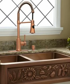 Coupon 🤩 Akicon Copper Pre-Rinse Spring Kitchen Faucet With Pull Down Sprayer 🤩 -Moen - shop fda13a520237d75f 6710 w800 h800 b0 p0