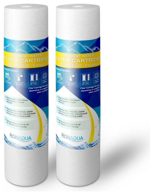 Best deal β Ronaqua 20" Big Blue Sediment Water Filter 5 Micron, 2 π 3 Best deal β Ronaqua 20" Big Blue Sediment Water Filter 5 Micron, 2 π