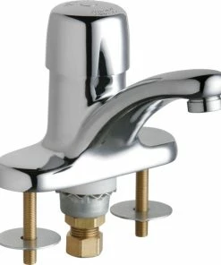Budget 🥰 Chicago Faucets 3400-AB Single Supply Hot / Cold Water Basin - Chrome 👍