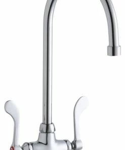 Flash Sale 💯 Elkay 1 Hole With Concealed Deck Faucet And 8" Gooseneck Spout ✨