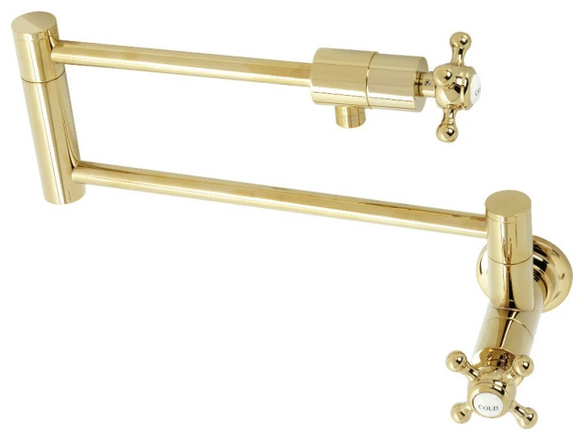 Coupon π₯ Kingston Brass KS4102BX Metropolitan Wall Mount Pot Filler, Polished Brass π₯° 3 Coupon π₯ Kingston Brass KS4102BX Metropolitan Wall Mount Pot Filler, Polished Brass π₯°
