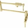 Wholesale 🌟 Kingston Brass KS4102DL Concord Wall Mount Pot Filler, Polished Brass 👏