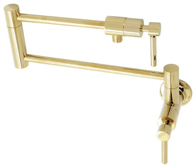 Wholesale π Kingston Brass KS4102DL Concord Wall Mount Pot Filler, Polished Brass π 3 Wholesale π Kingston Brass KS4102DL Concord Wall Mount Pot Filler, Polished Brass π