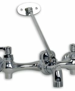 Cheapest ✔️ American Standard Brands American Standard 8354.112 Wall Mount Service Sink Faucet - Polished Chrome 🧨