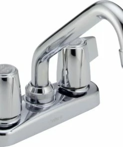Promo 🎉 Delta Faucet Delta Classic Two Handle Laundry Faucet, Chrome, 2133LF ❤️