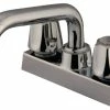 Best reviews of 🔥 Kingston Brass KF461 4 GPM Deck Mounted Double Handle Laundry - Polished Chrome ⭐