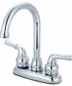 Best Pirce 🌟 Olympia Faucets, Inc. Two Handle Bar Faucet, Polished Chrome ✨