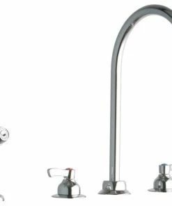 Cheapest ✨ Elkay 8" Centerset, Concealed Deck Faucet, 8" Gooseneck Spout And Lever Handles ❤️