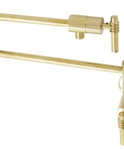 Coupon ⭐ Kingston Brass KS4102ML Milano Wall Mount Pot Filler, Polished Brass ⭐