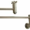 Deals 🛒 Kingston Brass Millennium Pot Filler, Satin Nickel 😍
