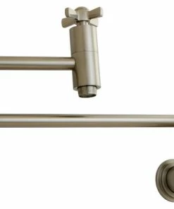 Deals 🛒 Kingston Brass Millennium Pot Filler, Satin Nickel 😍