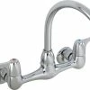 Coupon 💯 Delta Faucet Delta 2-Hole Wall Mount Service Sink Faucet Double Lever Handle, Chrome ⌛ -Moen - shop home design 207