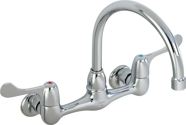 Coupon π― Delta Faucet Delta 2-Hole Wall Mount Service Sink Faucet Double Lever Handle, Chrome β 3 Coupon π― Delta Faucet Delta 2-Hole Wall Mount Service Sink Faucet Double Lever Handle, Chrome β