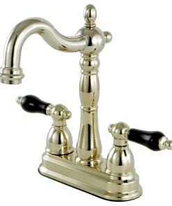 Discount ✔️ Kingston Brass KB1492PKL 4" Centerset Bar Faucet, PB 🔔