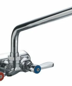 Hot Sale 🔥 Whitehaus Collection Heavy Duty Wall Mount Utility Faucet With Extended Swivel Spout 🎉
