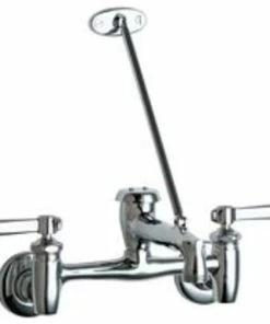 Best Pirce 🌟 Chicago Faucets 897 Wall Mounted Utility / Service Faucet - Chrome 🌟