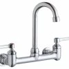 Outlet 👍 Elkay Scrub/Handwash 8" Centerset Faucet W/4" Gooseneck Spout 1/2in Inlet 🤩 -Moen - shop home design 246