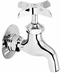 Budget 👍 Elkay Commercial Service/ Utility 1 Hole Wall Mount Faucet, Plain End, Chrome ✨