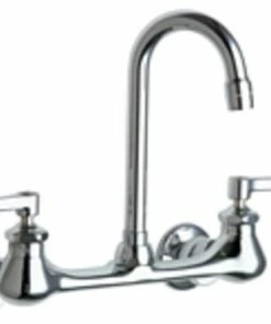 Promo 😉 Chicago Faucets 631-E35AB Wall Mounted Utility / Service Faucet - Chrome 🤩