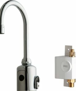 Best reviews of ❤️ Chicago Faucet Chicago 116.943.Ab.1 Hytronic Gooseneck Sink Faucet With Sensor 💯