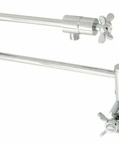 Coupon 🎉 Kingston Brass Essex Pot Filler Faucets With Polished Chrome Finish KS4101BEX 🔔