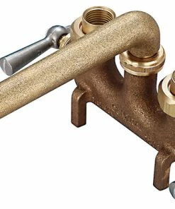 Cheapest ⌛ Central Brass 0465-5 Two Handle Laundry Faucet - Rough Brass 🔥