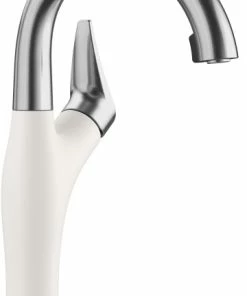 Brand new 🧨 Blanco Artona Bar 1.5 GPM In PVD Steel/White 🔔