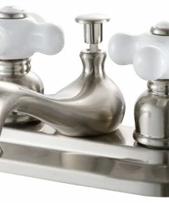 Hot Sale ✨ Hardware House Two Handle Lavatory Faucet, Satin Nickel 🔔