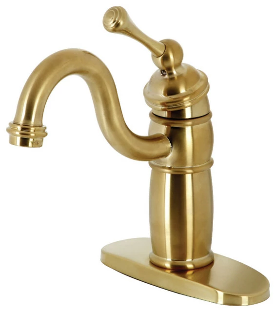 Discount β€οΈ Kingston Brass KB148.BL Vintage 1.8 GPM 1 Hole Bar Faucet - Brushed Brass π 3 Discount β€οΈ Kingston Brass KB148.BL Vintage 1.8 GPM 1 Hole Bar Faucet - Brushed Brass π