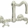 Cheap 🎉 Rohl Acqui Wall Mount Bridge Lavatory Faucet With Column-Spout 💯