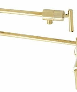 Wholesale ❤️ Kingston Brass KS4102CML Manhattan Wall Mount Pot Filler, Polished Brass 😍